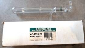Af-0513-20 Chemglass Airfree Bubbler 40ml 8mm Od Top Side Tubulations