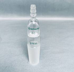 Chemglass Cg-1011-19 Inlet Adapter 29/26 Inner Joint Fritted 65 Mm Length