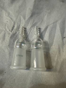 Cg-1013-02 Chemglass Used - Inlet Adapter 29/42 Outer Joint Lot Of 2
