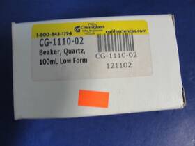 Cg-1110-02 Chemglass Quartz 100ml Beaker New Usa