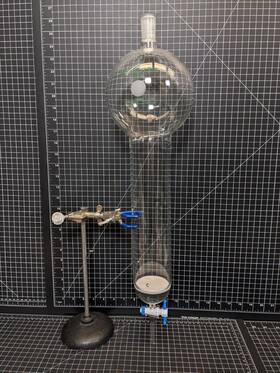 Cg-1197-27 Chemglass Chromatography Reservoir 2000ml Lab Glass Pyrex Coarse Frit