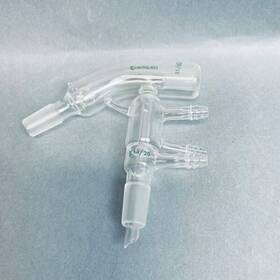 Cg-1240-05 Chemglass Short Path Distilling Head Jacketed 10/18 Thermometer Joint 14/20lower