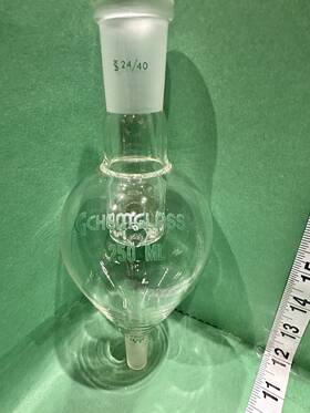 Cg-1319-03 Chemglass Glass 250ml Rotary Evaporator Self Washing Bump Trap 24/40 14/20 Jnts