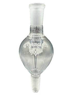 Cg-1319-04 Chemglass Glass 250ml Pear Shaped Self-washing Bump Trap 24/40 Joints