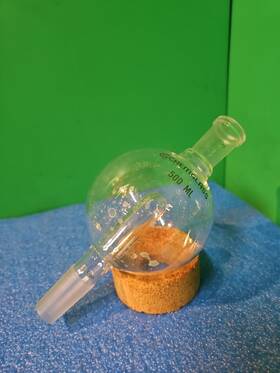 Cg-1321-09 Chemglass 500ml Rotary Evaporator Bump Trap Modified 24/40 Joints