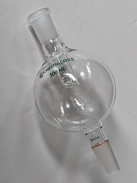 Cg-1322-09 Chemglass 500ml Modified Rotary Evaporator Bump Trap 24/40