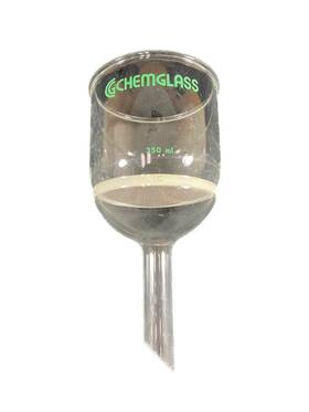 Cg-1402-22 Chemglass Glass 350ml C Frit Buchner Filter Funnel