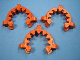 Cg-145-09 Chemglass Brown Keck Clips 45/50 X3 New Old Stock Free Shipping