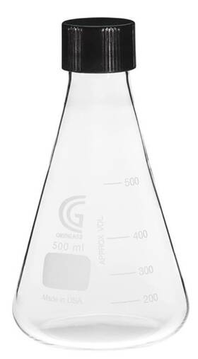 Cg-1543-04 Chemglass Series Cg-1543 Erlenmeyer Flask - 500ml Cg-1543-04 Chemglass Series Cg-1543 Erlenmeyer Flask - 500ml