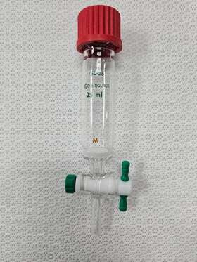 Cg-1680-02 Chemglass Peptide Synthesis Vessel 25ml Solid Phase Med Frit Gl 25 Cg-1680-02 Chemglass Peptide Synthesis Vessel 25ml Solid Phase Med Frit Gl 25