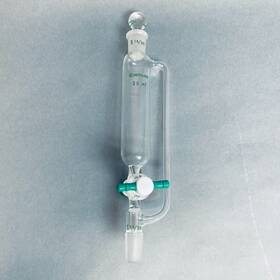 Cg-1702-12 Chemglass Addition Funnel 25 Ml 14/20 Joint Ptfe Stopcock With Stopper