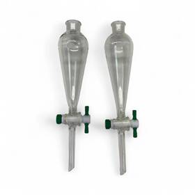 Cg-1742-02 Chemglass 2x 60ml #16 Outer Stopper Neck Squibb Separatory Funnel