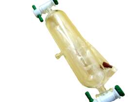 Cg-1808-02 Chemglass Glass Gas Collecting Sampling Tube 250ml With 4mm Bore Stopcocks