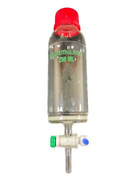 Cg-1860-14 Chemglass Glass 250ml C Frit Solid Phase Peptide Synthesis Vessel