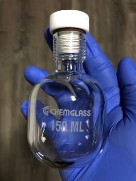 Cg-1880-11 Chemglass Complete Heavy Wall Round Bottom Pressure Vessel 150ml Vol