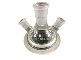 Cg-1943-a-01 Chemglass 4-neck 24/40 14/20 Angled 60mm Flange Reaction Vessel Lid