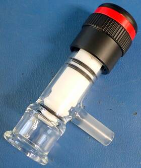 Cg-1959-a-01 Chemglass Filter Reactor Valve 0-14 1 Inch Beaded Pipe 1/2 Swagelock