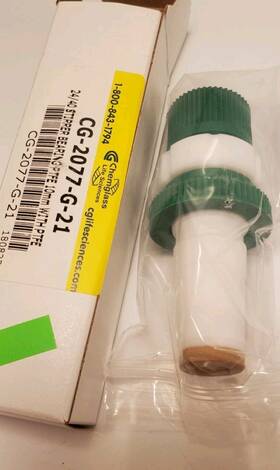 Cg-2077-g-21 Chemglass Stirrer Bearing 10mm Shaft 24/40 Joint With Ptfe New Nib