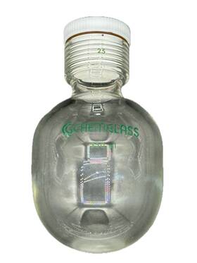 Cg-2077-h-05 Chemglass Hw Glass 350ml #25 Thread Ptfe Bushing Pressure Vessel Cg-1880-42