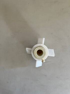 Cg-2095-04 Chemglass Agitator Ptfe 4in Diameter 19mm Shaft 60 Impeller Angl