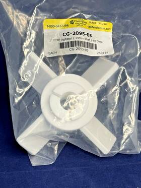 Cg-2095-05 Chemglass 5 Inch Ptfe Stirring 4-blade Stirrer Agitator 60 Angled Blades