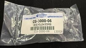 Cg-3000-06 Chemglass Qty 1 New 29/42 Pennyhead Hollow Lab Glass Stopper