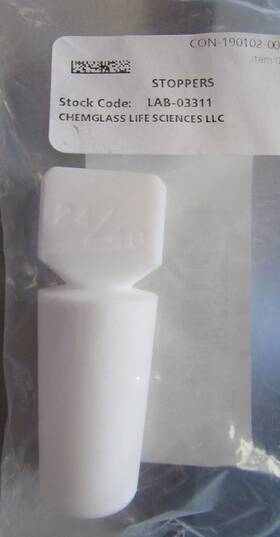 Cg-3002-05 Chemglass Life Sciences 24/40 Ptfe Stopper Hollow New Sealed Package Cg-3002-05 Chemglass Life Sciences 24/40 Ptfe Stopper Hollow New Sealed Package