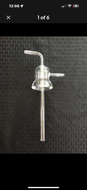 Cg-4530-03 Chemglass Custom Glass Vacuum Cold Trap Stopper With Tube Holes