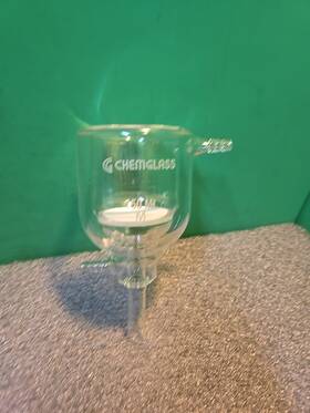 Fritcg140311 Chemglass Cg140311 Cg-1403-11 150ml Filter Funnel Jacketed Medium