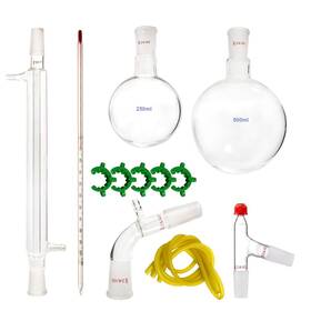 Xiehua78jh Cherish Xt New 500ml 13pcs Glass Distillation Apparatus Chemistry Lab Glassware Kit Wat Xiehua78jh Cherish Xt New 500ml 13pcs Glass Distillation Apparatus Chemistry Lab Glassware Kit Wat