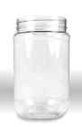 Clear View Containerstm Crystal Plastic Jar With White Pressure Sealed Foam Lined Cap 16 Oz Pack Of 12 799234424491