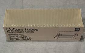 339-267 Cms Culture Tubes Disposable Borosilicate Glass 250 Pcs 10mm X 75mm