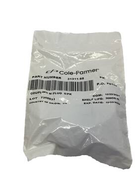 31311-68 Cole-parmer 5 Cole- 1/4ftft Cpc Polycarbonate Coupling M Sealing Plug