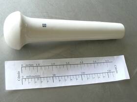 52018 Coors 200mm Long Porcelain Pestle Wide Round End E2o1