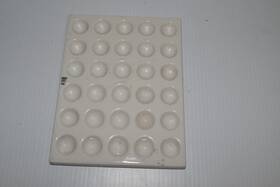 Mhl35 Coorstek 550-4 Coors Porcelain Spot Plate 5 1/2 X 7 Inch