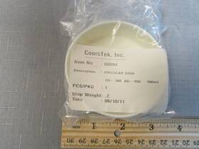 Cd-100 Coorstek 65594 Circular Dish Ad998 100ml New
