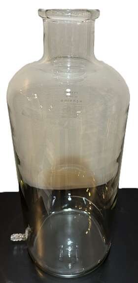 1220-2x Corning Pyrex 9.5l Aspirator Bottle With Bottom Sidearm