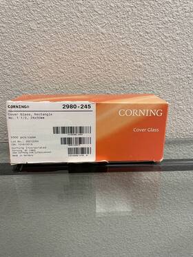 2980-245 Corning Ref Cover Glass Rectangle 1 1/2 24 X 50mm