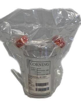 Gl-45 Corning 3561 1l Disposable Graduated Spinner Flask With Sidearms And Screw Caps