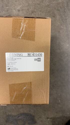 431430 Corning Storage Bottle 150ml Square 45mm Screw Cap Sterile 12/pk 24/cs