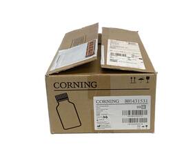 431531 Corning 24 250ml Graduated Square Pet Storage Bottles Gl-45 Screw Caps