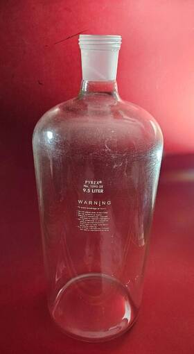 1595-2x Corning Pyrex Carboy Solution Bottle 2.5 Gallon 9.5l