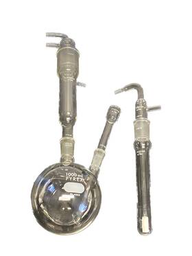 3350-c Corning Pyrex Glass Cyanide Distilling Complete Apparatus 3350-c Corning Pyrex Glass Cyanide Distilling Complete Apparatus