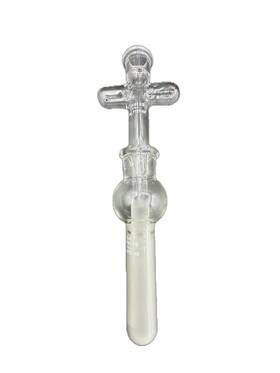7727-02 Corning Pyrex Usa Glass 2ml Ten Broeck Tissue Grinder Pour Spout Catch Basin Bulb 7727-2