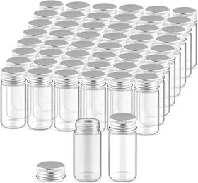 386-04 Cositina 50 Pcs Small Sealed Bottles Empty Sample Vials Container Clear Wish 30ml/1oz