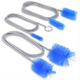 Db001 Crvewom Flexible Long Drain Brush Set Premium 3 Piece Kit With Double Ended And Blue