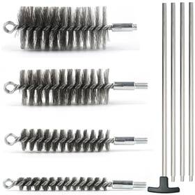 4s-dxg-l Ctsyuqoo 50 In Pipe Cleaning Brush Set With Stainless Steel 4-size Black