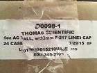 D0098-1 Thomas Scientific Ac Tall Lined Cap