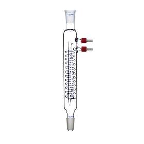 Des200mm2440dcshly Deschem 200mm 24/40 Glass Spiral Reflux Condenser With Removable Hose Clear
