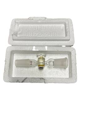 Sfhsw24402 Deschem 24/40 Glass Adapter With Ground Cone And Scock Ptfe Stopcock Lab Chemistry Valve
